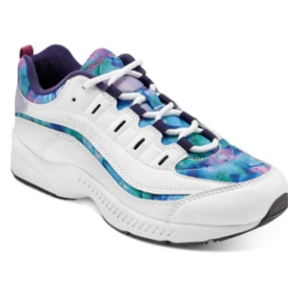 Easy Spirit/Romy Walking Shoe/White/Blue Multi/Size 6.5M
